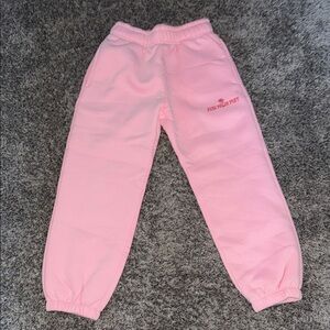 Pink Palm Puff Sweatpants
